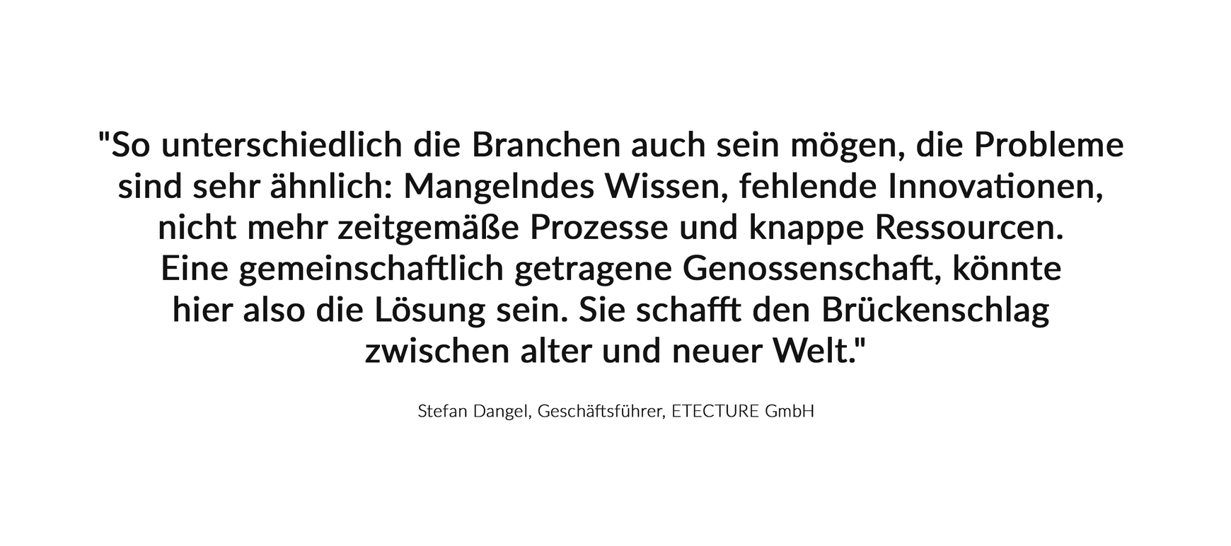Stefan Dangel ETECTURE